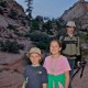 Stephanie's family on a Dance of the Deer pilgrimage retreat in Zion.