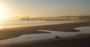 Santa Cruz Harbor Ocean Sunset