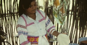 Huichol Woman Cooking Tortilla