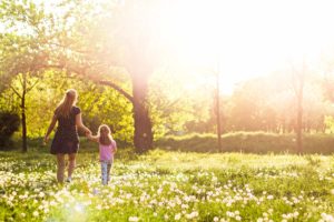 Families are a welcome part of the community during a shamanic retreat