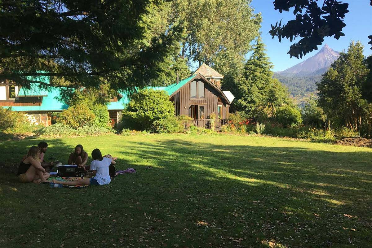 Accommodations at the Aluantu Retreat Center in Patagonia, Chile