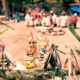 Huichol altar at Drum and Harvest Ceremony 2017