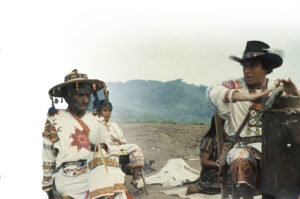 Brant Secunda assisting Don José Matsuwa in Ceremony