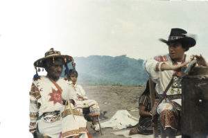 Brant Secunda assisting Don José Matsuwa in Ceremony