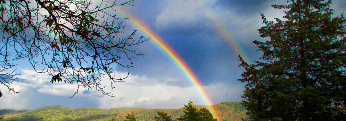 Rainbow over Lake George