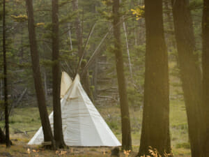 Feathered Pipe Ranch Tipi