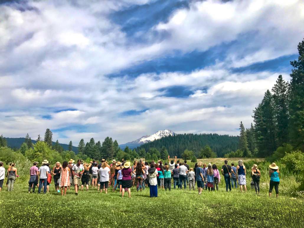 Mount Shasta spiritual ceremony